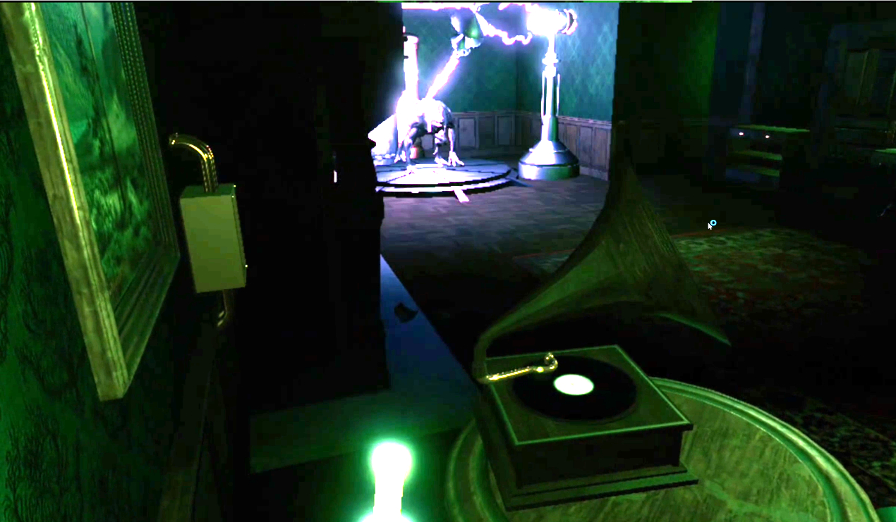 Horror in the Library VR Escape Game Hiding behind the chair